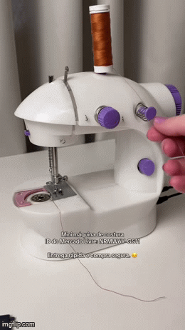 Mini machine à coudre rechargeable