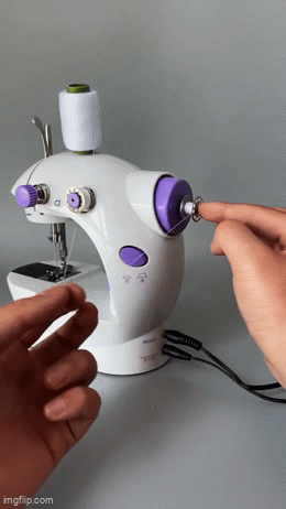 Mini machine à coudre rechargeable