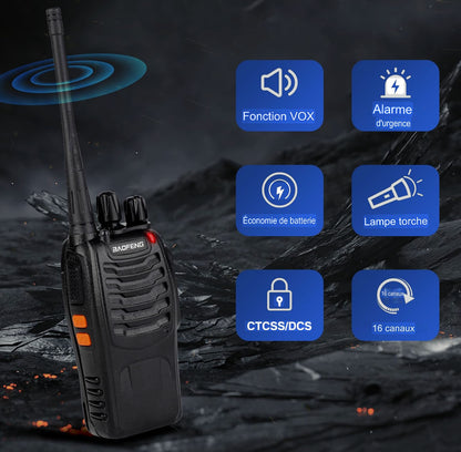 Talkie-Walkie BF 888S professionnel