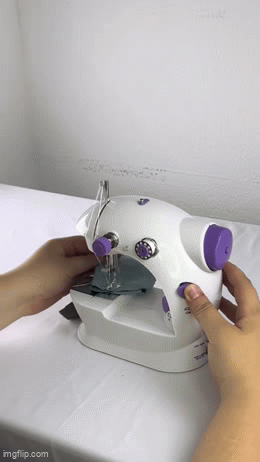 Mini machine à coudre rechargeable