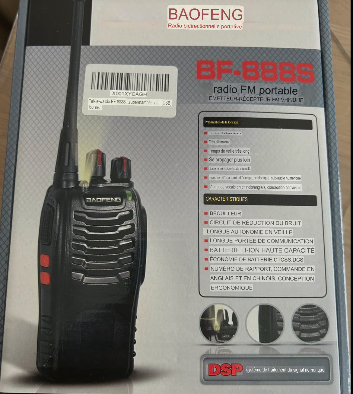 Talkie-Walkie BF 888S professionnel