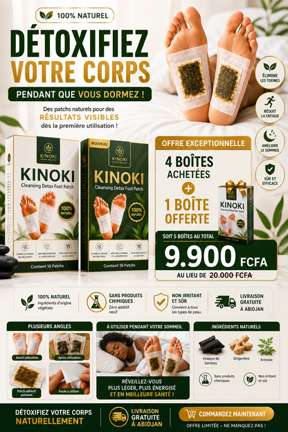 Patch Détox Naturel Pieds (KINOKI)