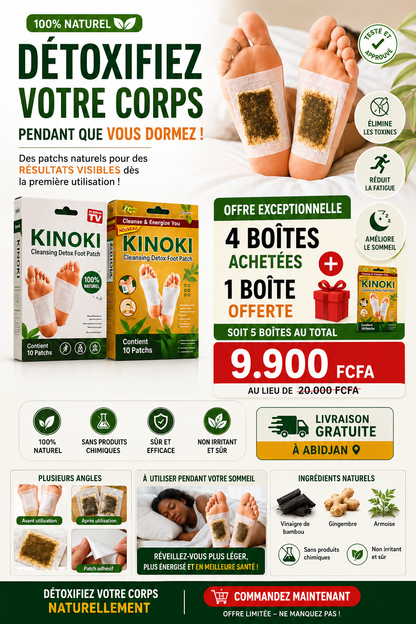 Patch Détox Naturel Pieds (KINOKI)