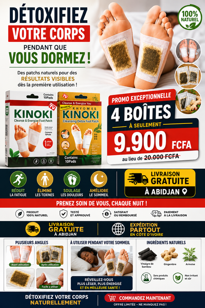 Patch Détox Naturel Pieds (KINOKI)